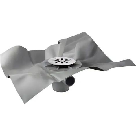 Pozzetto sifonato in abs con foglio in pvc modello gully griglia Ø125 - foglio 1200x1200 TEA