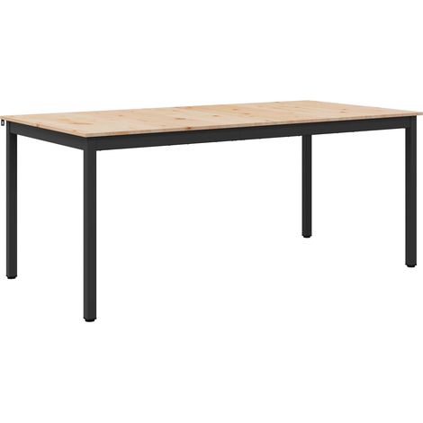 Maison Exclusive - Tavolo da pranzo Naturale 140 x 80 x 75 cm Pino massello