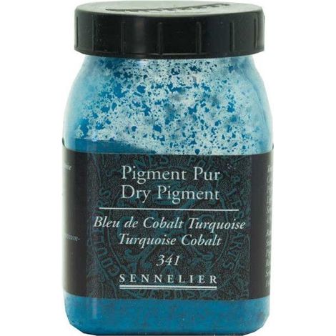 Pigment en poudre - Sennelier - Bleu de Cobalt Turquoise - Pot de 200 ml