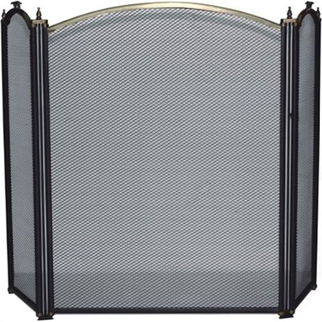 Schirm 3AB, 60x95 cm, Antik, Kaminschutz