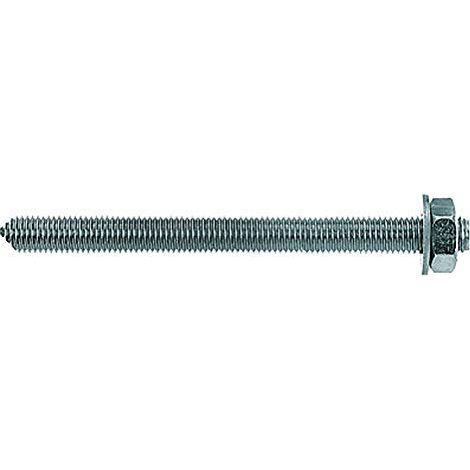 Fischer 5x  barra di  ancoraggio RG  M 27  x 340  mm zincata  elettroliticamente qualità  acciaio 5.8  - 090720