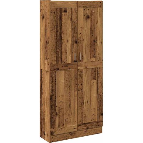 Maison Exclusive - Highboard Altholz-Optik 82,5x30,5x185 cm Holzw