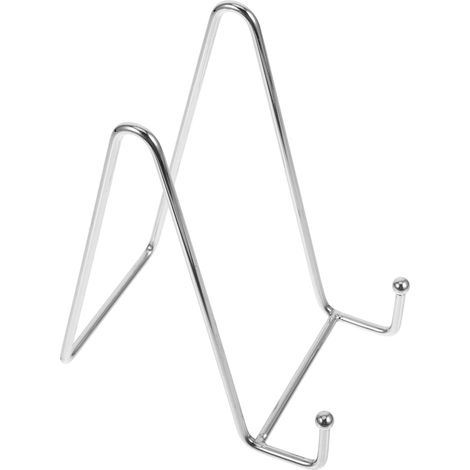 1 Pièce Chevalet Porte-Assiette en Métal Argenté de 15cm (1/5)