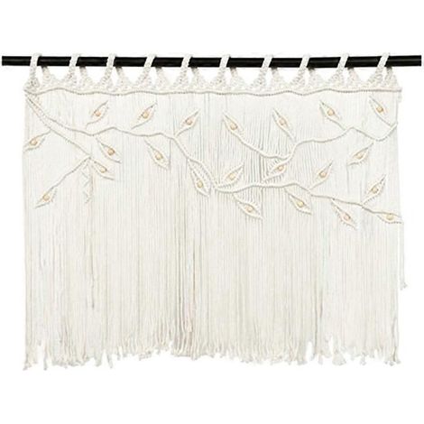 Tapisserie macramé bohème, grande taille, tissée à la main, décoration murale pour chambre, balcon ou autre espace de décoration. (1/5)