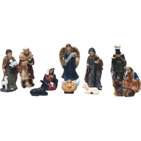 de figurines de crèche peintes à la main représentant un (1/4)
