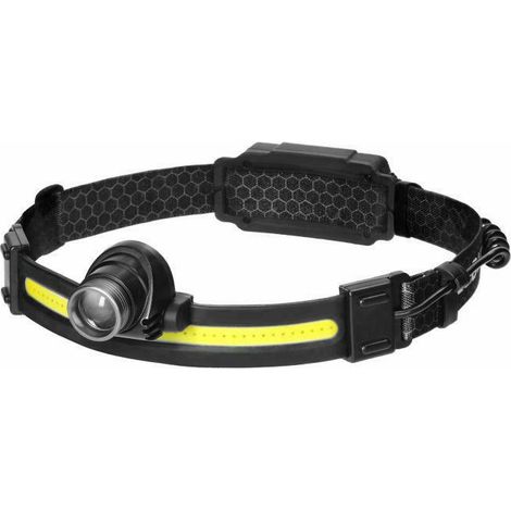 Orno latarka czołowa led cob 3w + led cree 10w akum. 1200mah