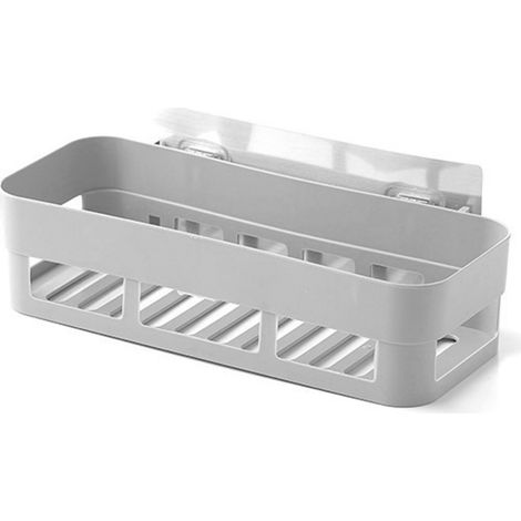 Estante de pared, polipropileno, diseño moderno, almacenamiento para baño, organizador de cosméticos (1/5)