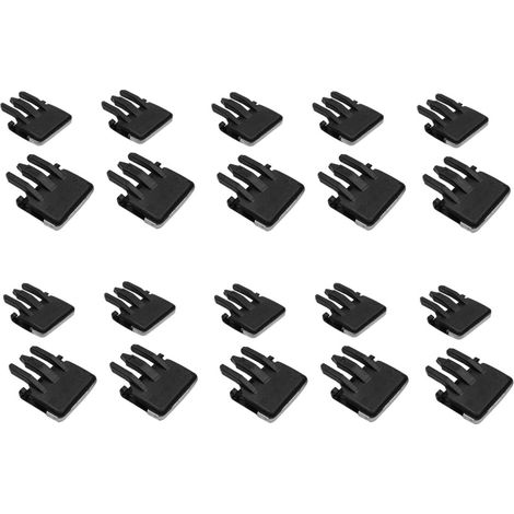Reparatursatz für 20 vordere mittlere seitliche Lüftungsschlitzclips, passend für Lüftungsschlitz-Einstellringe in Modellen von 2009-2013.
