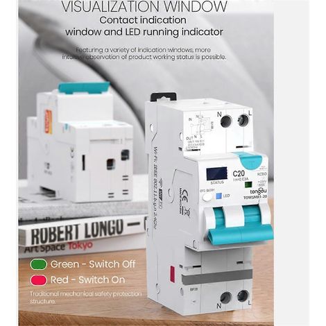 Tuya WiFi Smart-Leistungsschalter 20A-40A--