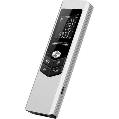 Telemetro laser a infrarossi bidirezionale, righello elettronico con display digitale ad alta precisione, telemetro portatile multifunzione. (1/3)