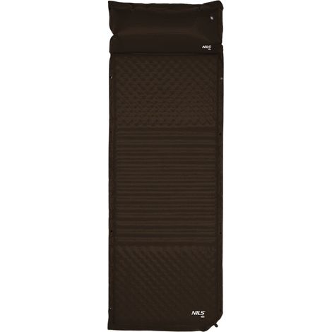 Schwarze selbstaufblasende Campingmatte, kompakt und tragbar