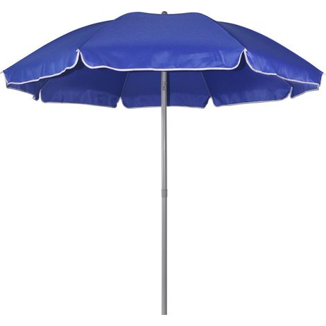 TrendLine Sonnenschirm blau Ø 180 cm UV-Schutz: 60+ Sonnenschutz Strandschirm