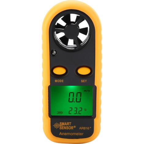 ANémomètre numérique LCD portable SMART SENSOR AR816+ - Testeur de vitesse du vent (1/5)
