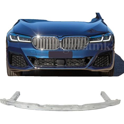 Barra de refuerzo del parachoques delantero, metal de alta calidad, 5,5 x 3,0 x 1,5 pulgadas, compatible con los modelos Serie 5 G30 Sedán y G31 Touring de 2017 a 2020, reemplazo directo. (1/5)