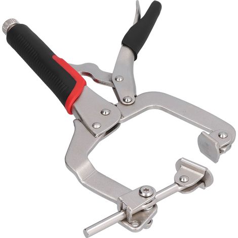 Équerre de serrage 2 en 1 pour menuiserie, gabarit d'assemblage à trous inclinés, outil de fixation pour bois, étau d'angle pour charpentier, 2 pièces. (1/5)