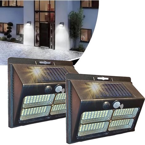 Lampada Solare Esterna 180 LED 2000LM Sensore Movimento 2 Pezzi (1/5)