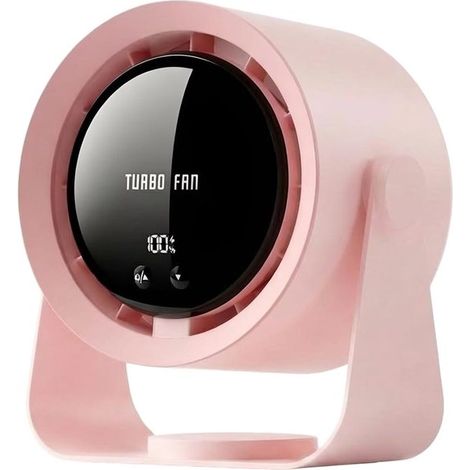 Ventilador de mesa，Ventilador de mesa recargable，Ventilador de mano，Ventilador de escritorio USB，5 velocidades ajustables，Inclinable 90° (1/5)
