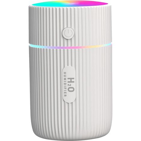 Humidificateur D'air Mini Portable USB 220 Ml Blanc pour Bureau et Voiture Diffuseur D'arômes Compact et Silencieux Maison et Chambre (1/5)