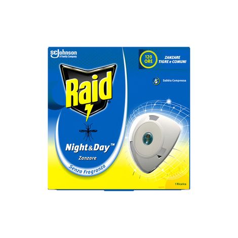 ANTIZANZARE RAID NIGHT  DAY 1 RICARICA Q.TA 12