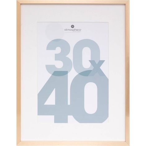 Marco de fotos Manu oro - madera 30x40 cm - Atmosphera créateur d'intérieur