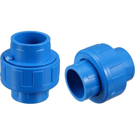 Raccord PVC 25 mm x 25 mm — Manchon droit — À coller — Raccord rapide — Bleu