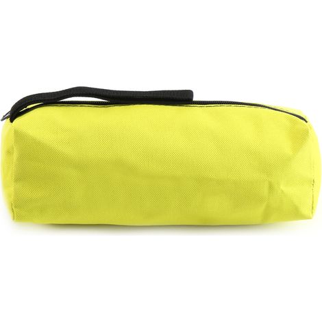 Pochette ceinture électricien pour pinces et tournevis, sac à outils jaune, rangement robuste, étui multifonction pour bricolage et travaux. (1/5)