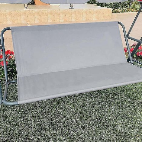 Coussin de remplacement pour balancelle de jardin, housse de siège pour banc suspendu/hamac 2 ou 3 places, toile résistante, usage extérieur. (1/2)