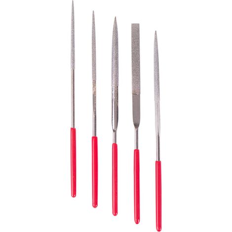 Jeu de 5 mini-limes diamantées - 100 mm. - multirex (1/2)