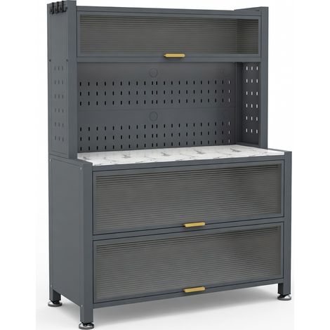 Mueble de almacenaje para alimentación de bebé gris premium modelo 29