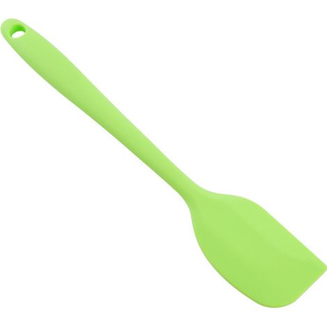 Spatule en Silicone Alimentaire Résistante à la Chaleur, Ustensile de Cuisine Antiadhésif pour la Pâtisserie et la Cuisson, Vert (1/5)