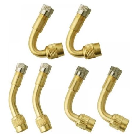Stück Reifenventilverlängerungen, 3 Arten (Kupferfarbe), Reifenventiladapter, Ventilverlängerung für Auto, Motorrad, Fahrrad, LKW, FLITI