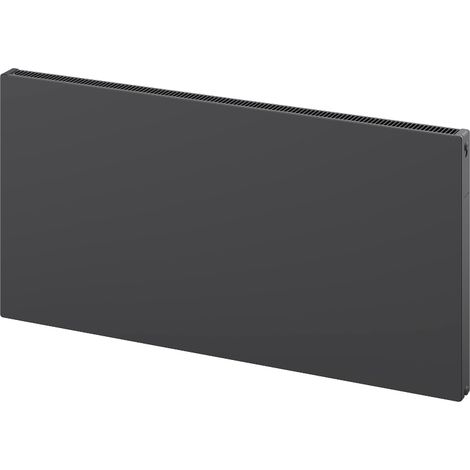 Radiateur à panneaux Mexen Flat CF11 600 x 1000 mm, raccordement latéral, 783 W, anthracite - W411F-060-100-66 (1/5)
