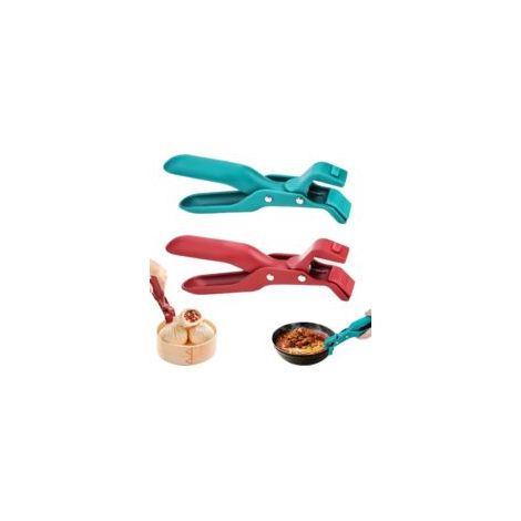 2 clip multifunzionali antiscottatura per ciotole da cucina, clip antiscottatura in silicone, clip antiscivolo per ciotole, accessori da cucina adatti per pentole, ciotole e piatti - Crezuo