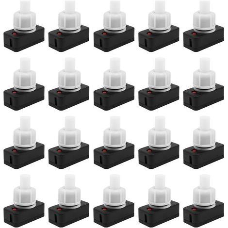 20 Interrupteurs à Bouton Poussoir pour Lampe AC 250V 1A (1/5)