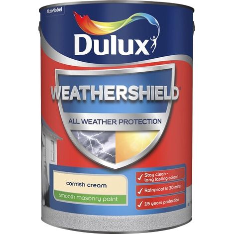 Dulux All Weather Protection Smooth Masonry - 5L - Cornish Cream