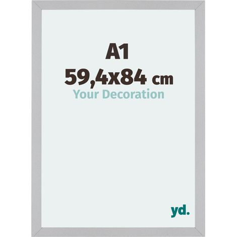Cadre Puzzle A1 - 59.4x84 cm - Argent Mat - MDF - Mura. (1/5)