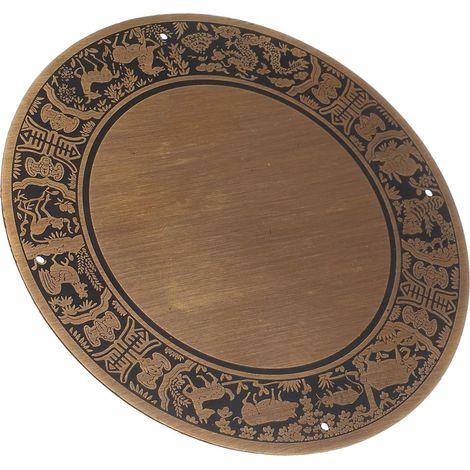 Plateau en laiton pour meuble console ou table basse, motif (1/5)