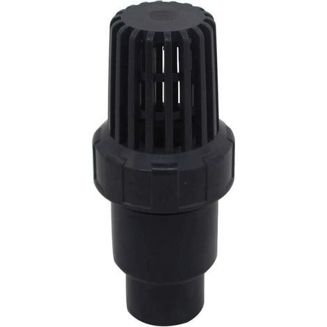 Clapet de pied, clapet anti-retour avec bille d'aspiration, filtre anti-retour 25, 32 et 40 mm, pour pompe de piscine PVC (diamètre intérieur 40 mm). (1/5)