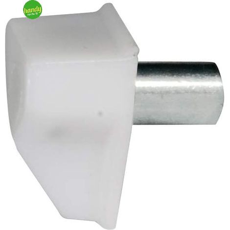 Reggipiani con perno Masidef in plastica bianca Ø5mm 16pz (1/2)