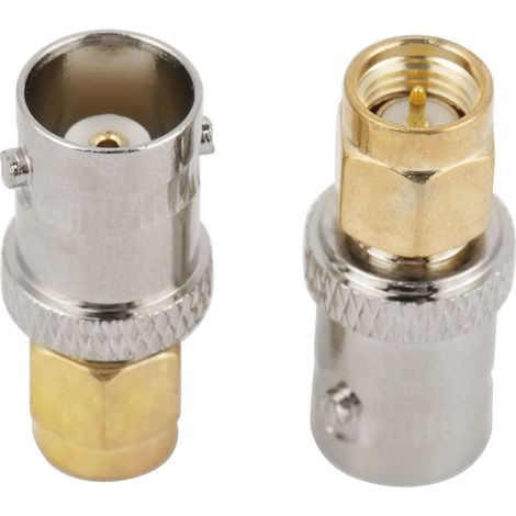 Adaptateur coaxial RF (2 pièces) BNC femelle vers SMA mâle, convertisseur de test (1/5)