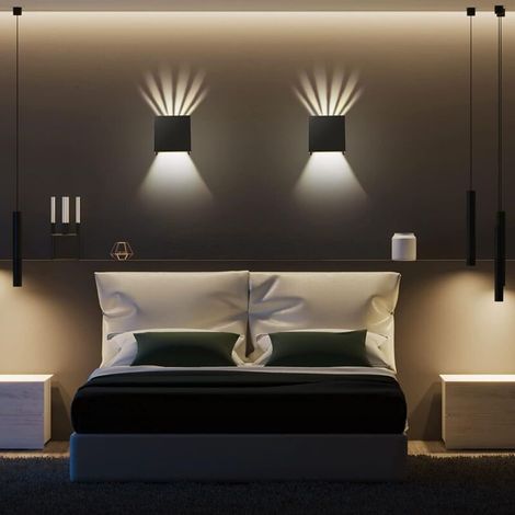 Lot de 4 appliques murales extérieures LED 3000K – Aluminium IP65 anti-eau – Lumière chaude – Denuotop – Parfait pour véranda, buanderie ou couloir traversant