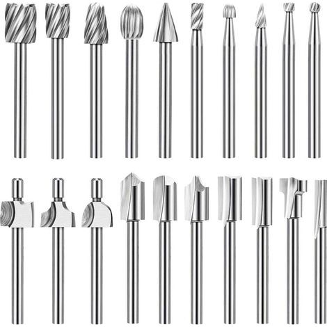 Hartmetall-Gravurbohrer-Set, Rotationswerkzeuge, DIY-Schnitzerei, Bohren, Gravieren, 10-teilig, Holz (1/5)