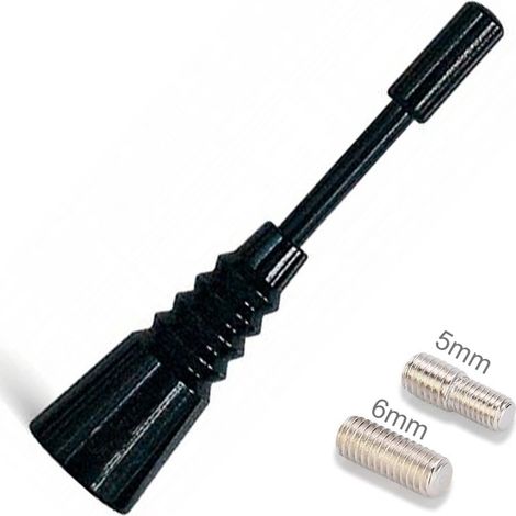 Trade Shop - UNIVERSAL MINI 6,5 CM KURZE AM FM SCHWARZE ANTENNE FÜR DAB-AUTORADIO -