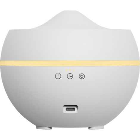 Elektrischer 300-ml-Diffusor für ätherische Öle mit 7-farbigem Ambientelicht und USB-Anschluss, elektrischer Luftbefeuchter mit Diffusor für ätherische Öle, geeignet für Kamin, Badezimmer, Wohnzimmer, (1/5)
