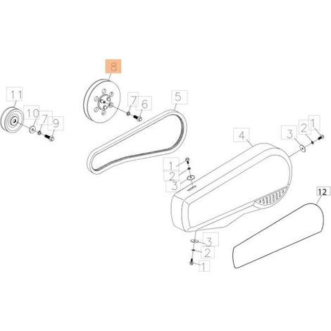 ROUE MOTRICE D'ORIGINE EMAK L66151293