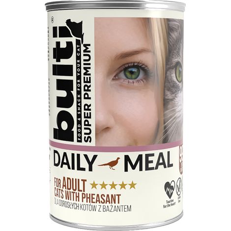 BULTI Daily Meal Aliment humide pour chat adulte Faisan 400g (1/4)