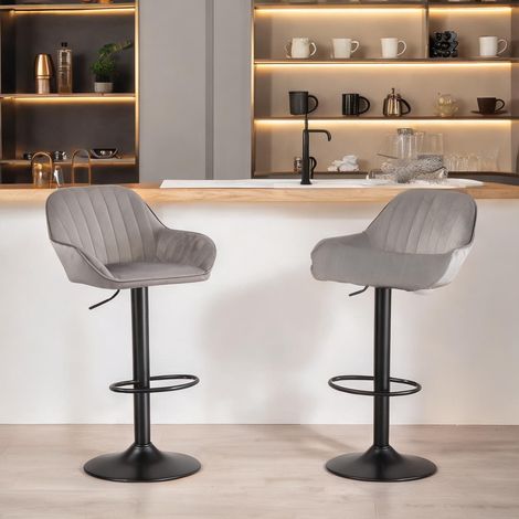 Tabouret de bar réglable de 62 à 83 cm 50,5 x 50 x 107 cm (1/5)