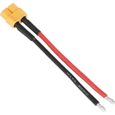 Câble XT60 Mâle - Rallonge Alimentation Pour Batteries Lithium - Compatible Drones Voitures Bateaux RC - 5 Pièces (1/5)