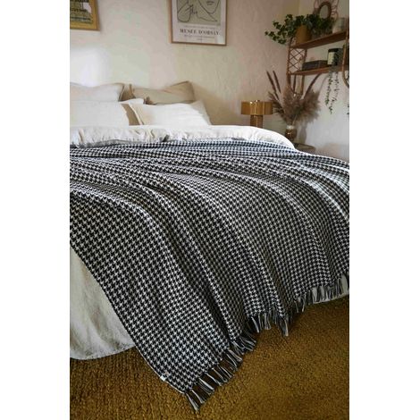 Plaid à franges tissé teint "Gaspard" toutes dimensions - 180 x 220 cm - - (1/3)