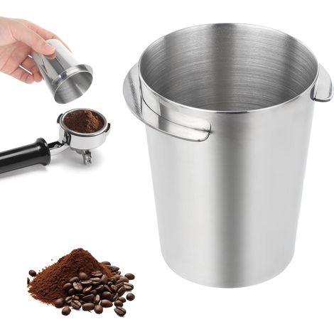 Dosificador de espresso de acero inoxidable de 53 mm – alimentador para portafiltros de 53 mm (1/5)